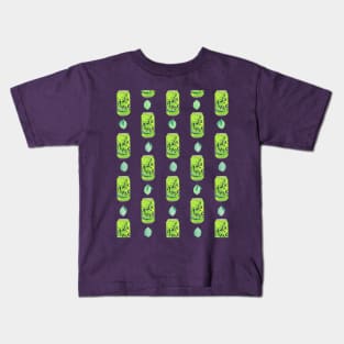 Lime La Croix Pattern Kids T-Shirt